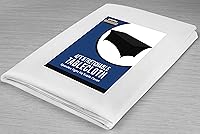 Vista 6 de Utopia Kitchen Mantel de spandex de 4 pies [1 unidad, blanco] 200 GSM elástico, ajustado, lavable y resistente a las arrugas, cubierta rectangular