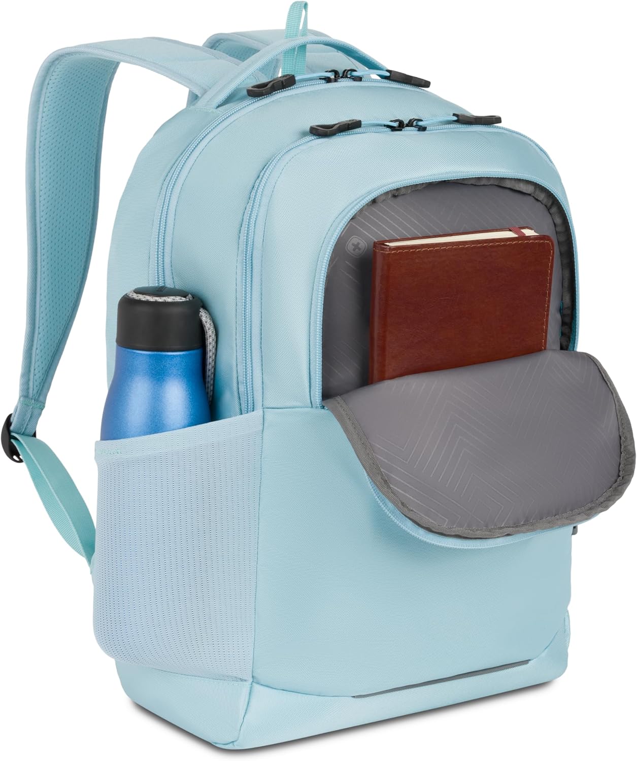 SwissGear Orientation Laptop Backpack, Light Blue, 17"x12"x7" - Image 7