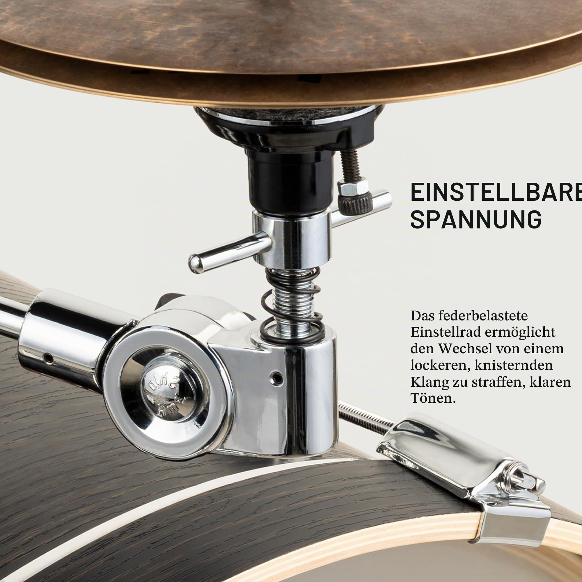 Meinl Cymbals X-Hat Hihat Halterung – mit Klammer für Beckenständer – inklusive Spannvorrichtung für Hihats und Becken Stacks – Schlagzeug Hardware Zubehör (MXH)