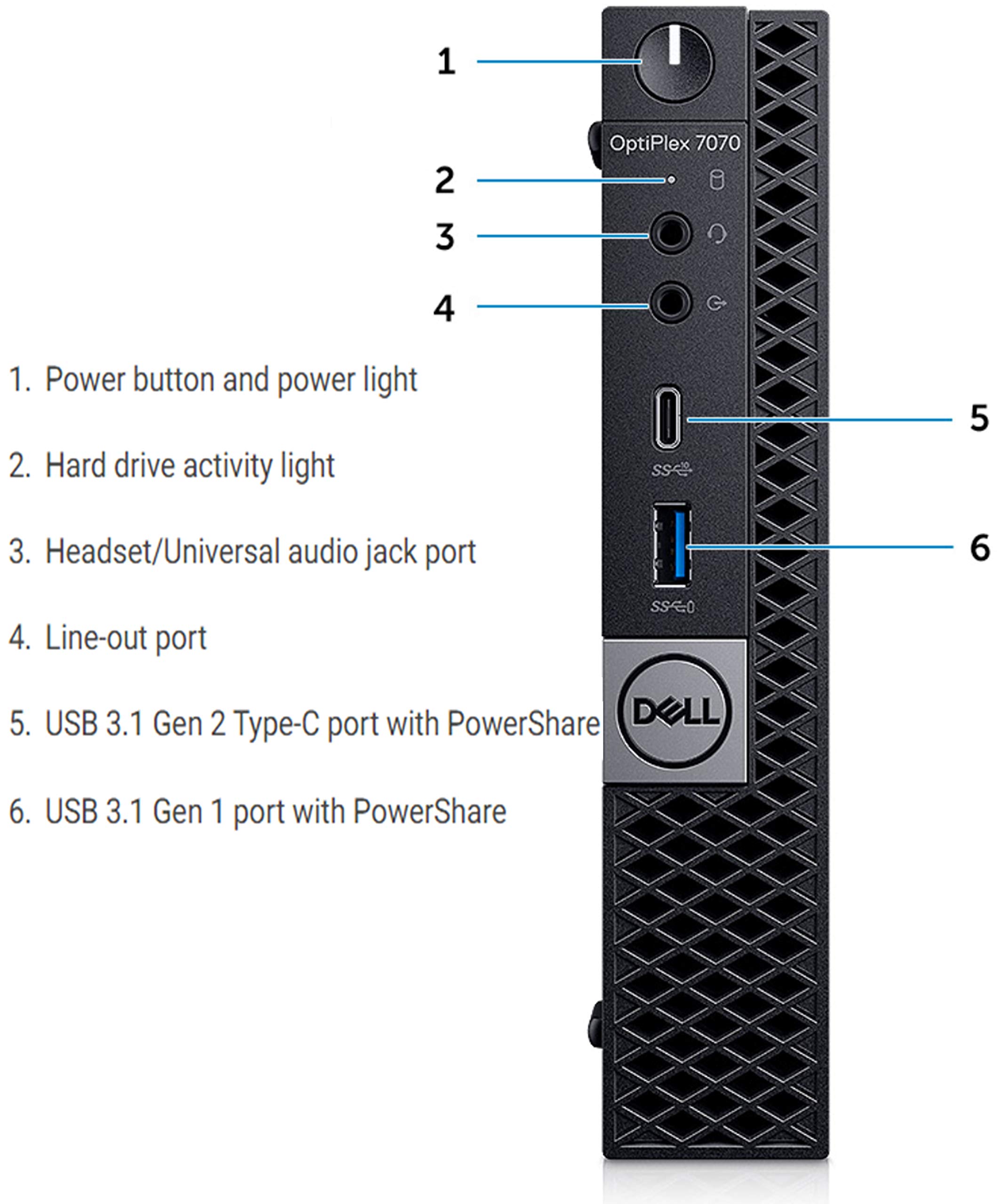 Dell OptiPlex 7070 Micro Desktop 