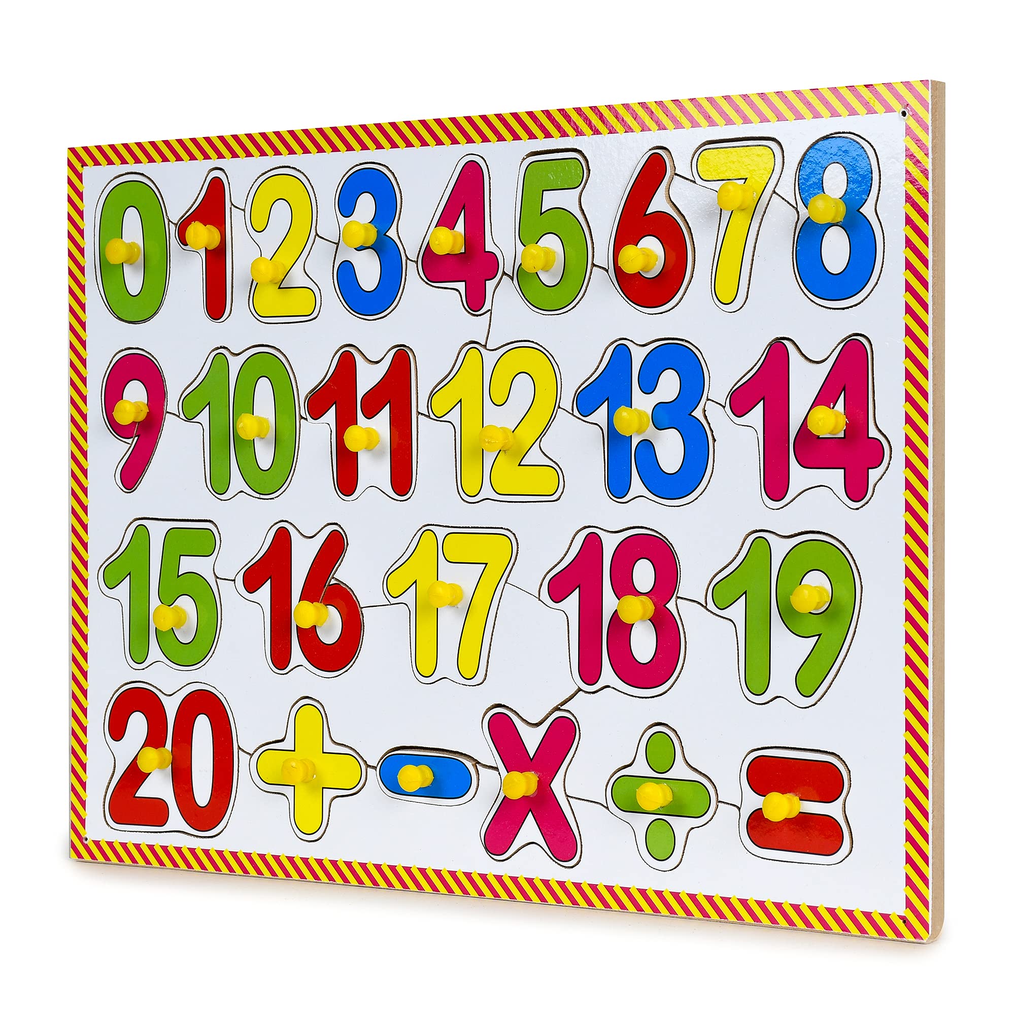 DgCrayons Wooden Combo Colorful ABC Alphabet with Picture and