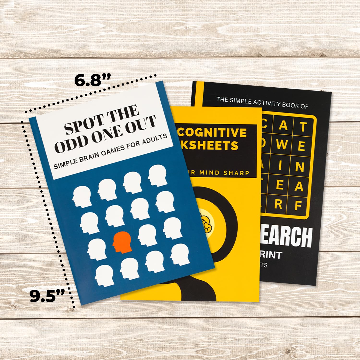 Großes Aktivitätsbuch-Set und einfache Gedächtnis-Puzzles für Senioren – Alzheimer-Aktivität für Erwachsene – für Patienten im Pflegeheim – Schlaganfall-Reha