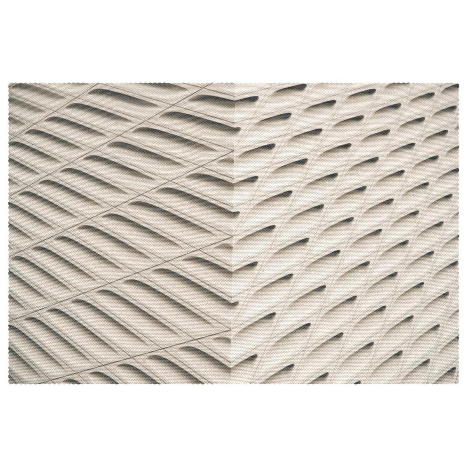Set de table beige résistant chaleur grand format rectangulaire