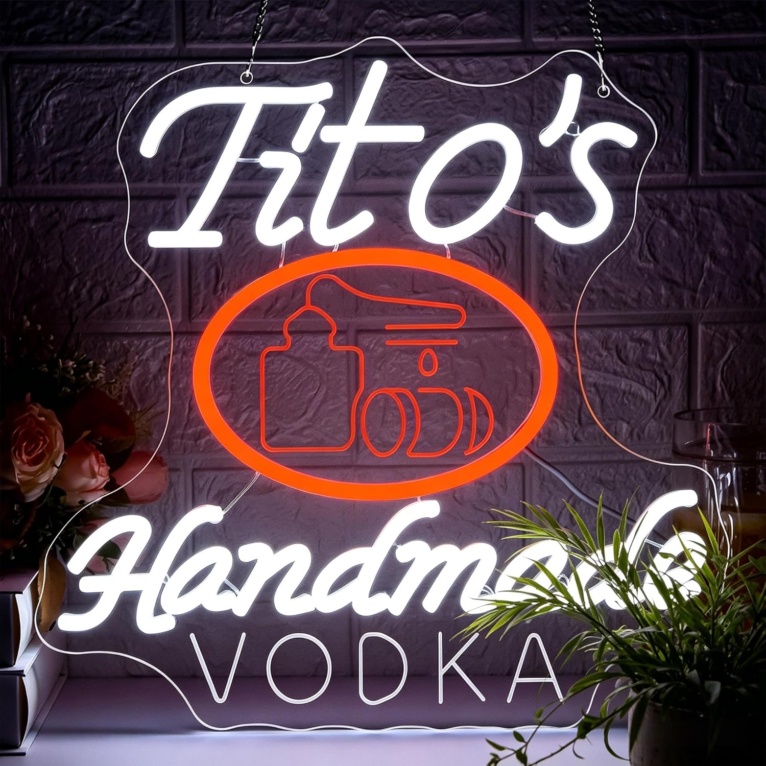 Vodka Neon Sign for Wall Decor Dimmable Neon Light Up Sign for Man Cave Vodka Led Business Signs Suitable for Bar Home Bar Store Bistro Party Club Restaurant Bedroom Size12.9 * 12.9In(P352)