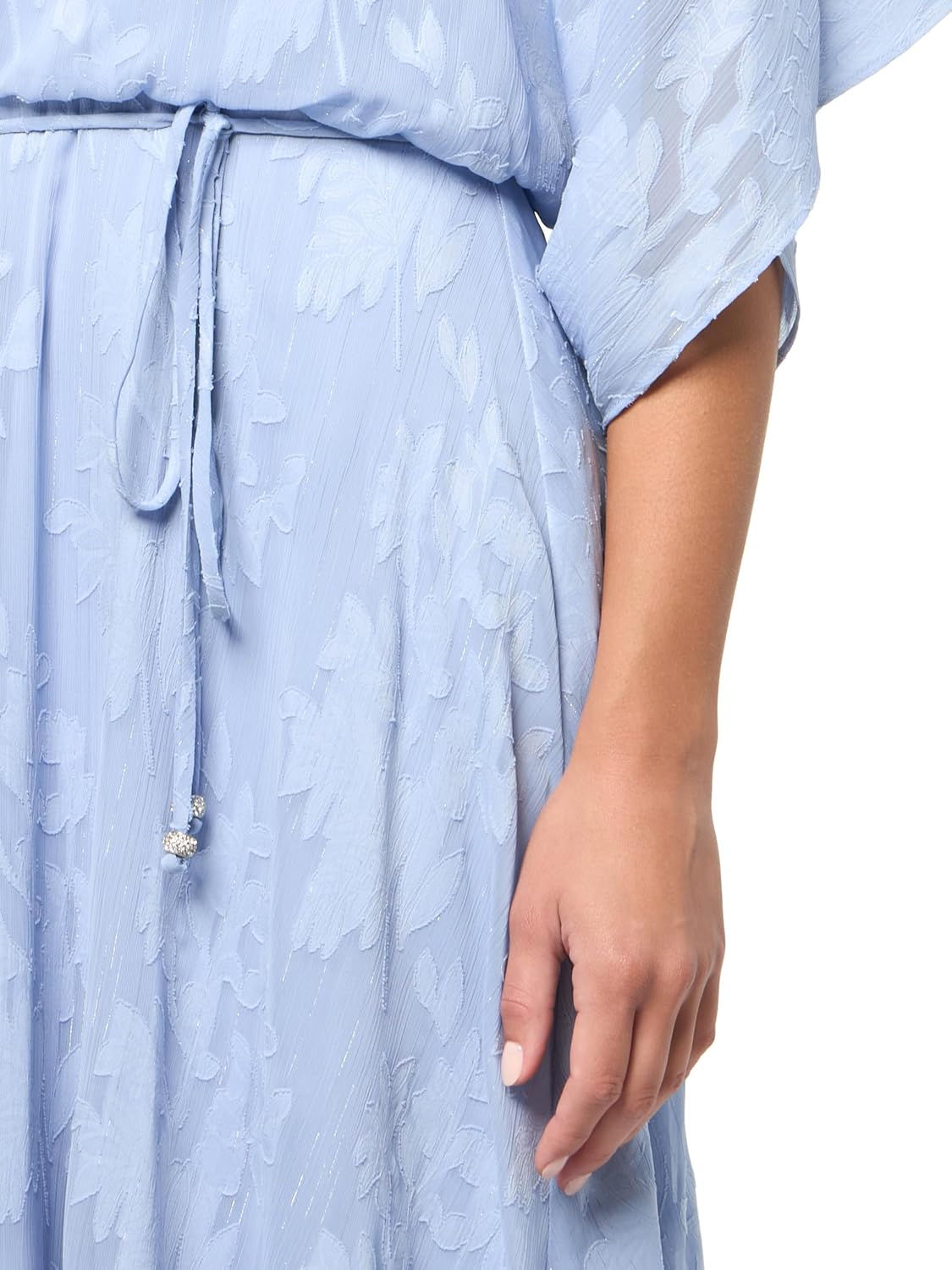 Jessica Howard Womens Boat Neck Dolman Sleeve Spring Midi Dress - Image 3