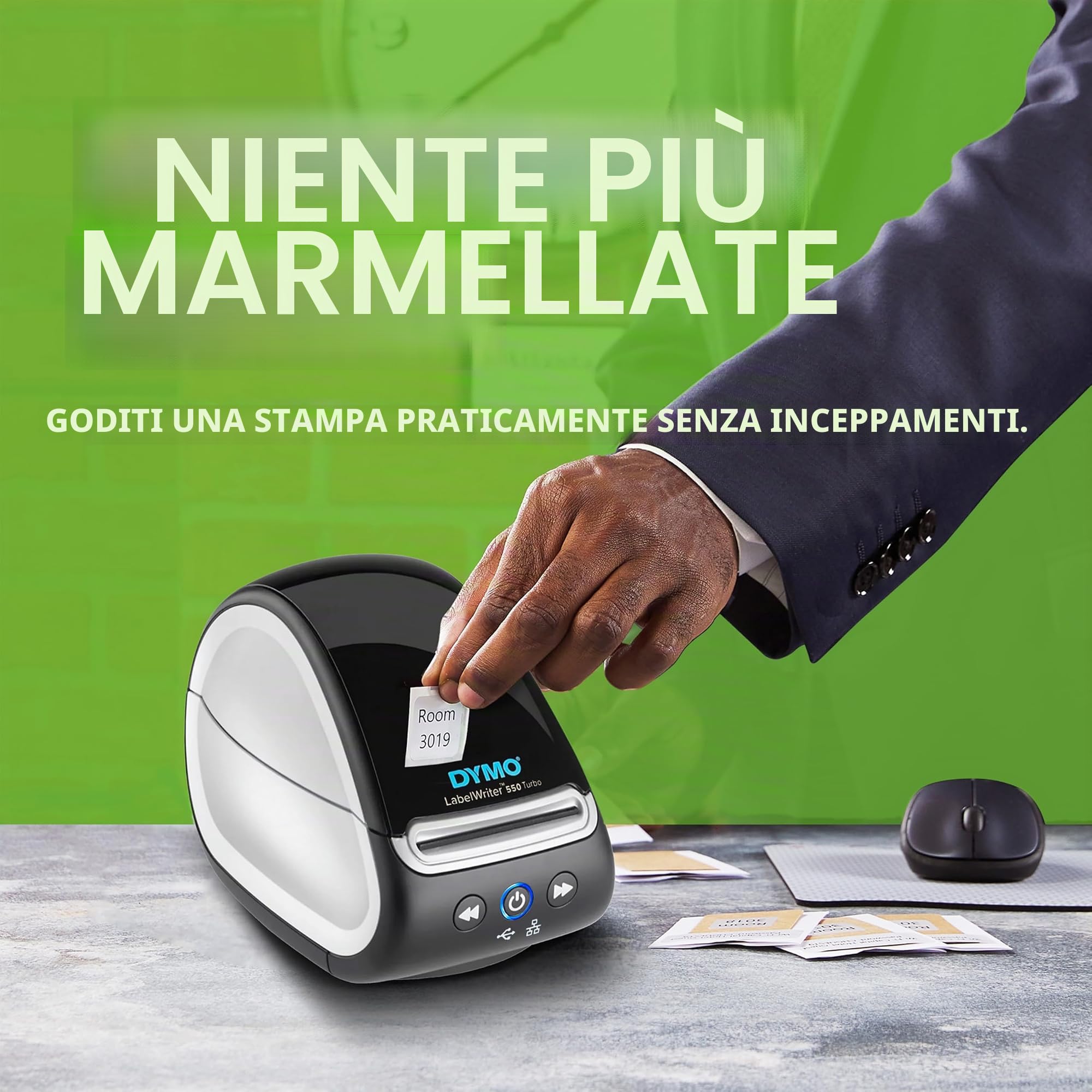 Dymo Labelwriter 550 Turbo Stampante Per Etichette [cd] Termica Diretta Cablato Collegamento Ethernet Lan (dymo Label Writer 550 Turbo Uk - Plug)