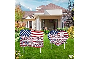 Welcome Home Yard Sign Decorations, Military Army Navy Yard Sign