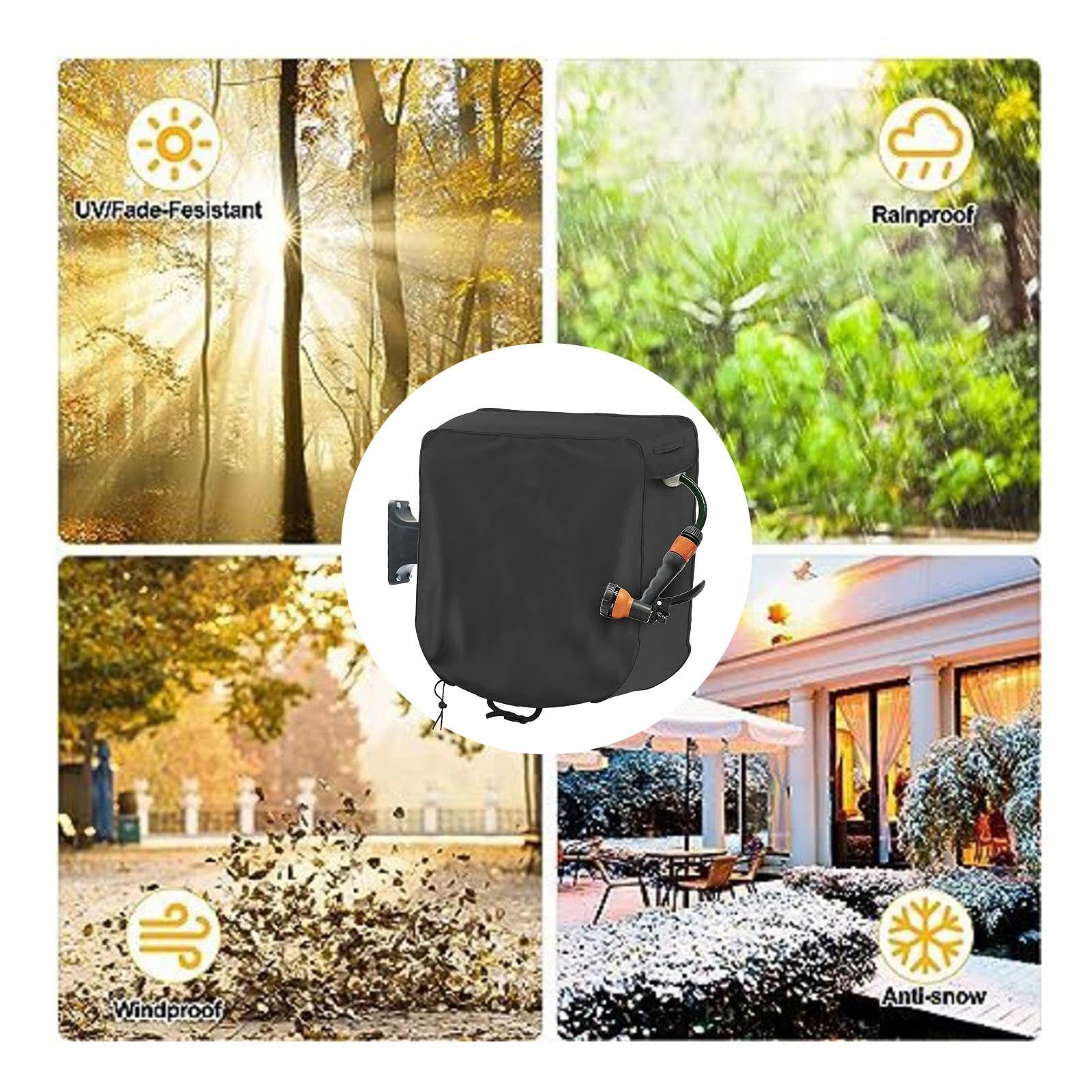 Copertura Per Tubo Da Giardino A Parete – Tessuto Oxford 420D, Impermeabile E Antipolvere, 72x26x72 Cm