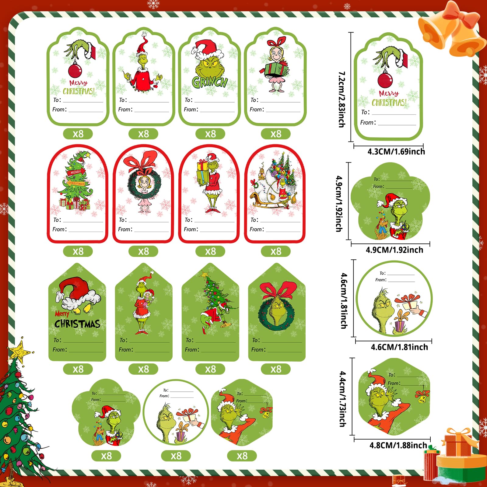 Amazon.com: 120 Pcs Christmas Gift Tags Gift Stickers, Gift Labels for Christmas Presents, Self Adhesive Christmas Wrapping Paper Holiday Decorations : Health & Household amazon-com-120-pcs-christmas-gift-tags-gift-stickers-gift-labels-for-christmas-presents-self-adhesive-christmas-wrapping-paper-holiday-decorations-health-household