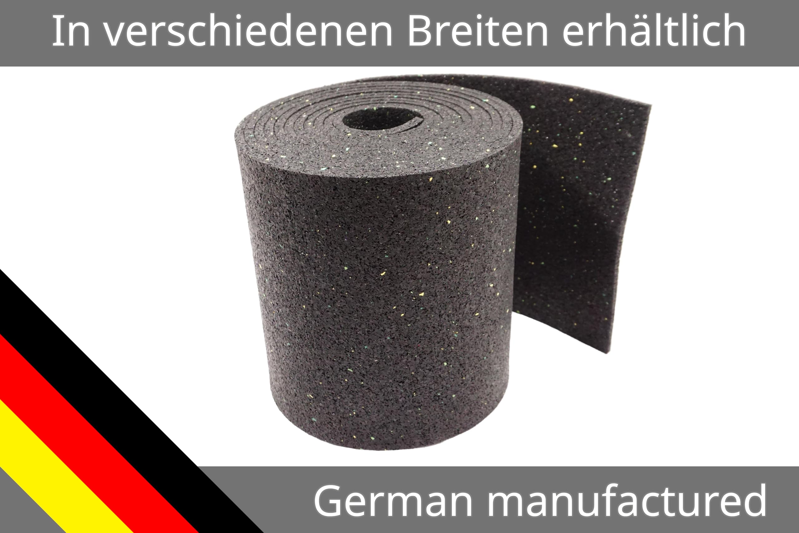 WiCo Unkrautschutzstreifen 10 m x 30 cm 5 mm – Unkrautmatte für Gartenwege, Beete & Randbereiche – wasserdurchlässig – Gummigranulat AntiGrow