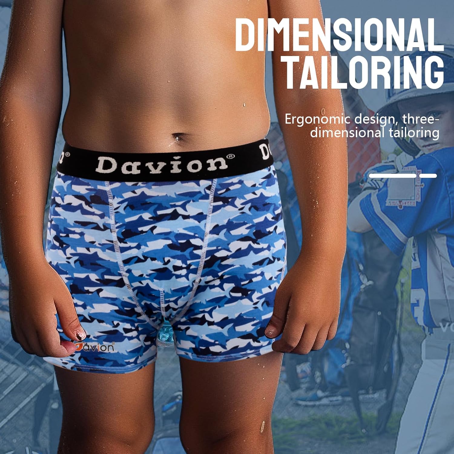 Davion Youth Boys Baseball Cup Underwear with Soft Protective Athletic Cup Compression Shorts for Football, Lacrosse - Image 5