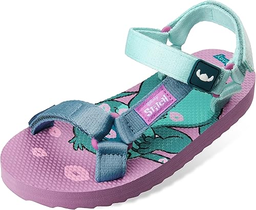 Disney Stitch Girls Sandals, Summer Shoes with Adjustable Straps - Stitch Gifts 