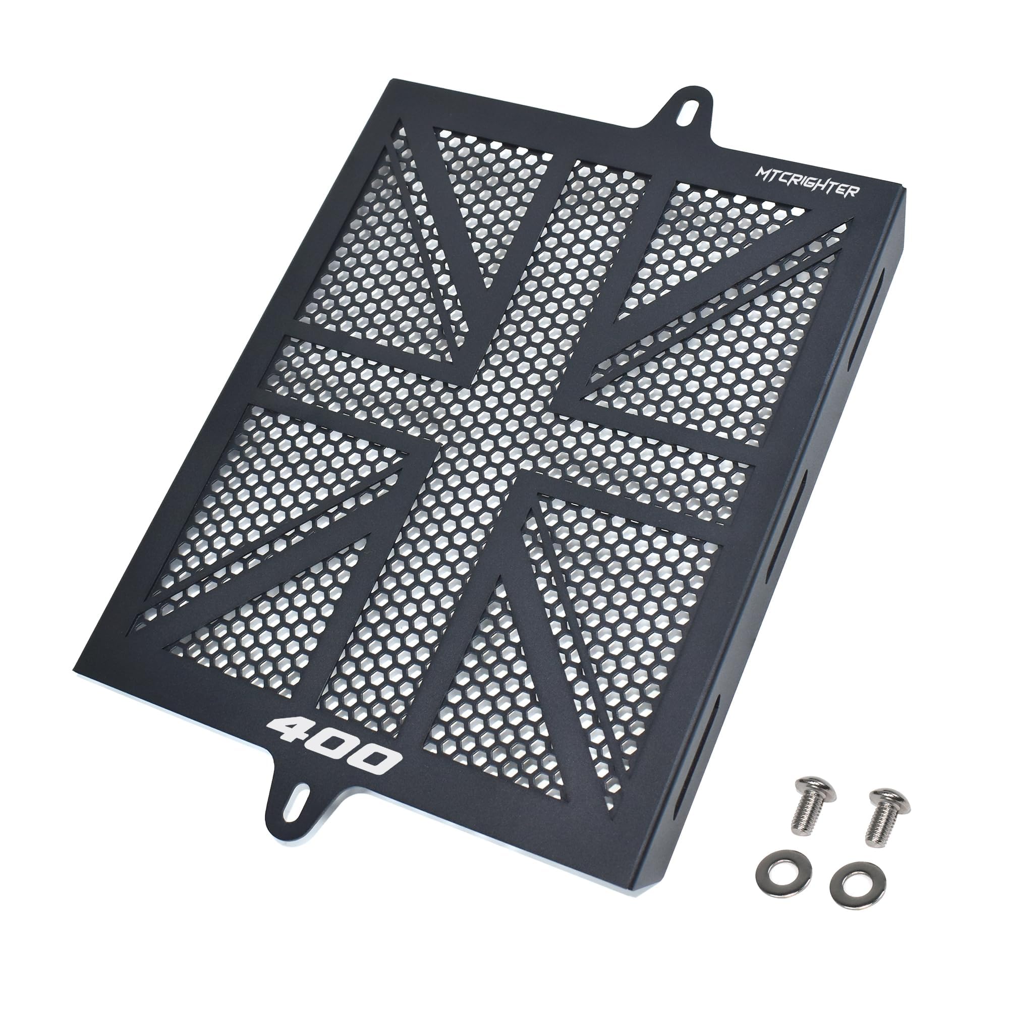 Compatibile con Triumph Speed 400 Scrambler 400X 400XC THRUXTON 400 Tracker 400 2024 2025 2026 Protezione della griglia del radiatore ispessita parafango, Realizzato in lega di alluminio