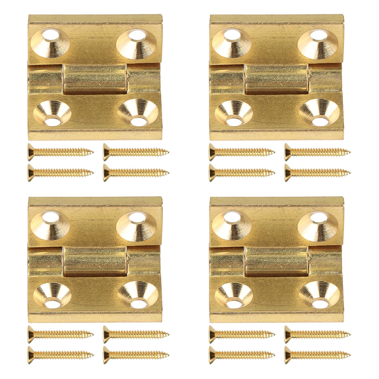 Mini Brass Hinges - Durable Crafting Hinges -7 Mini Brass Hinges - Durable Crafting Hinges -7