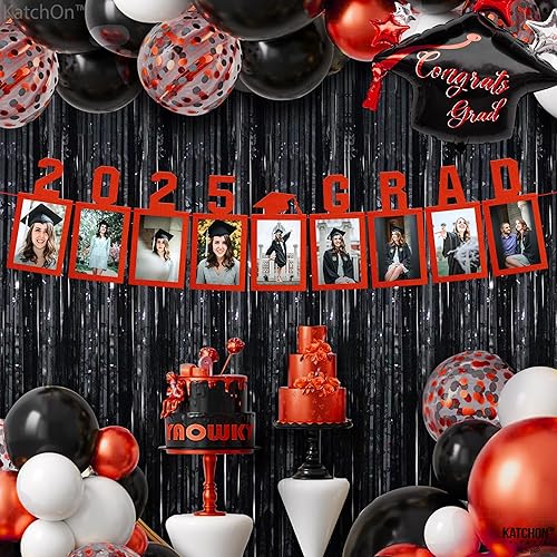 Miniatura 8 de KatchOn, Red Graduation Photo Banner 2024 - Large, 10 Feet, 2024 Grad Banner  Red Graduation Banner 2024 Personalized  Felt Graduation Picture