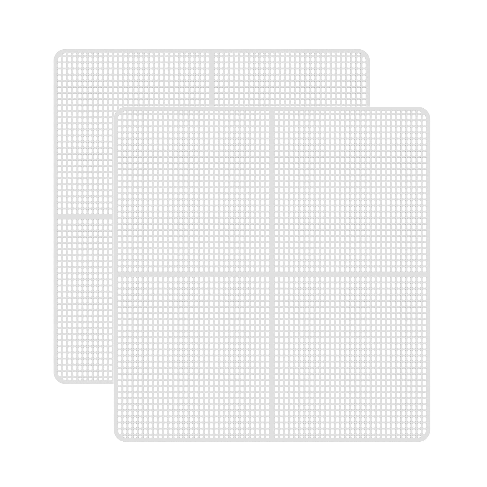 CROWNFULFood Dehydrator Machine Mesh Screens, BPA-Free Plastic Dryer Sheets for Fruit, Meat, Grapes, Herb, Vegetable, Nuts, 2Pack, White