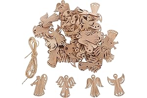Adorable Mini Wooden Angels for Festive Decorations and DIY Crafts