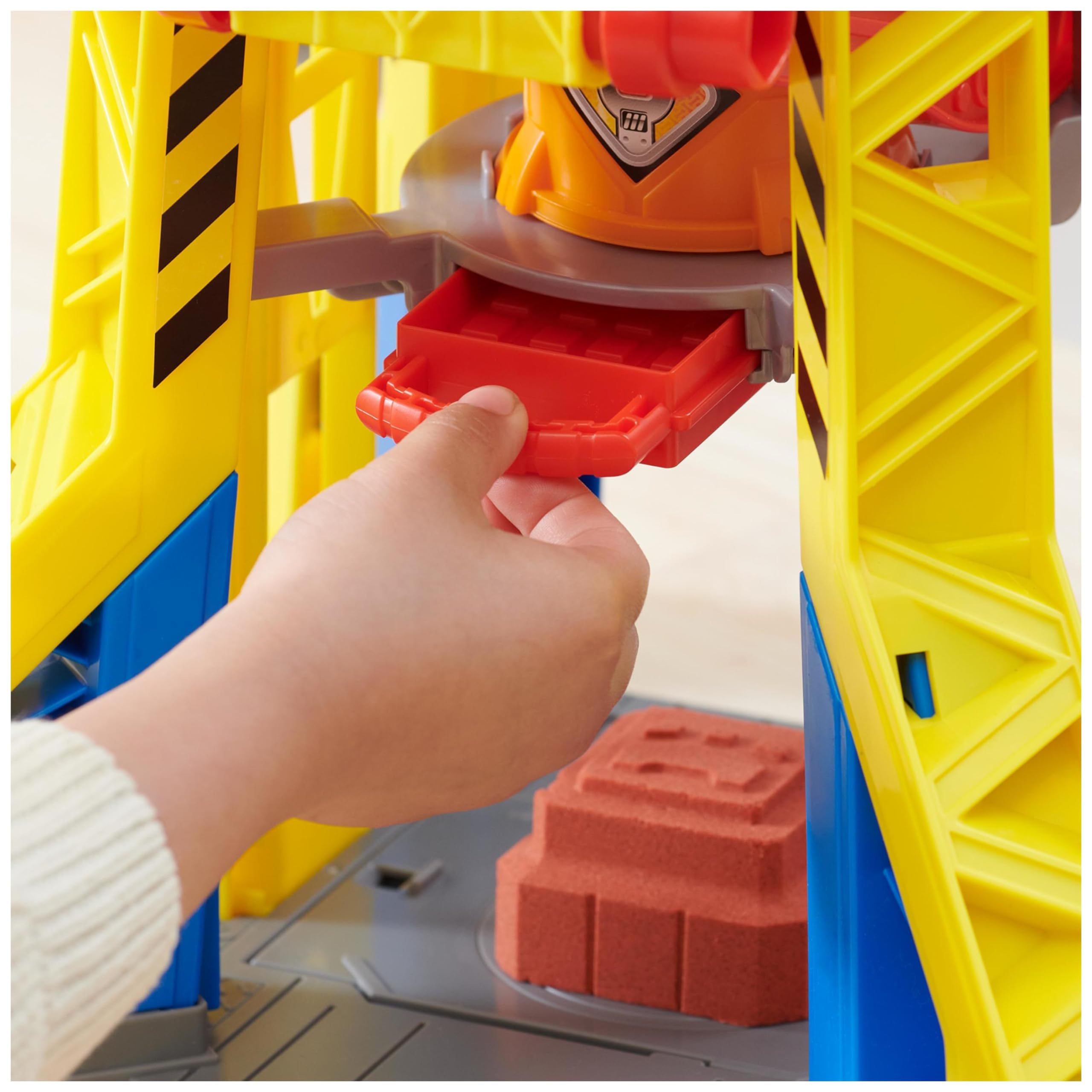 Ruben & Compagnie - Brico Park - Grue de Chantier Interactive - Véhicule Figurine Ruben Et Compagnie À Collectionner - Avec Sable Magique Kinetic Sand - Pat Patrouille Jouet - Jouet Enfant 3 Ans et +