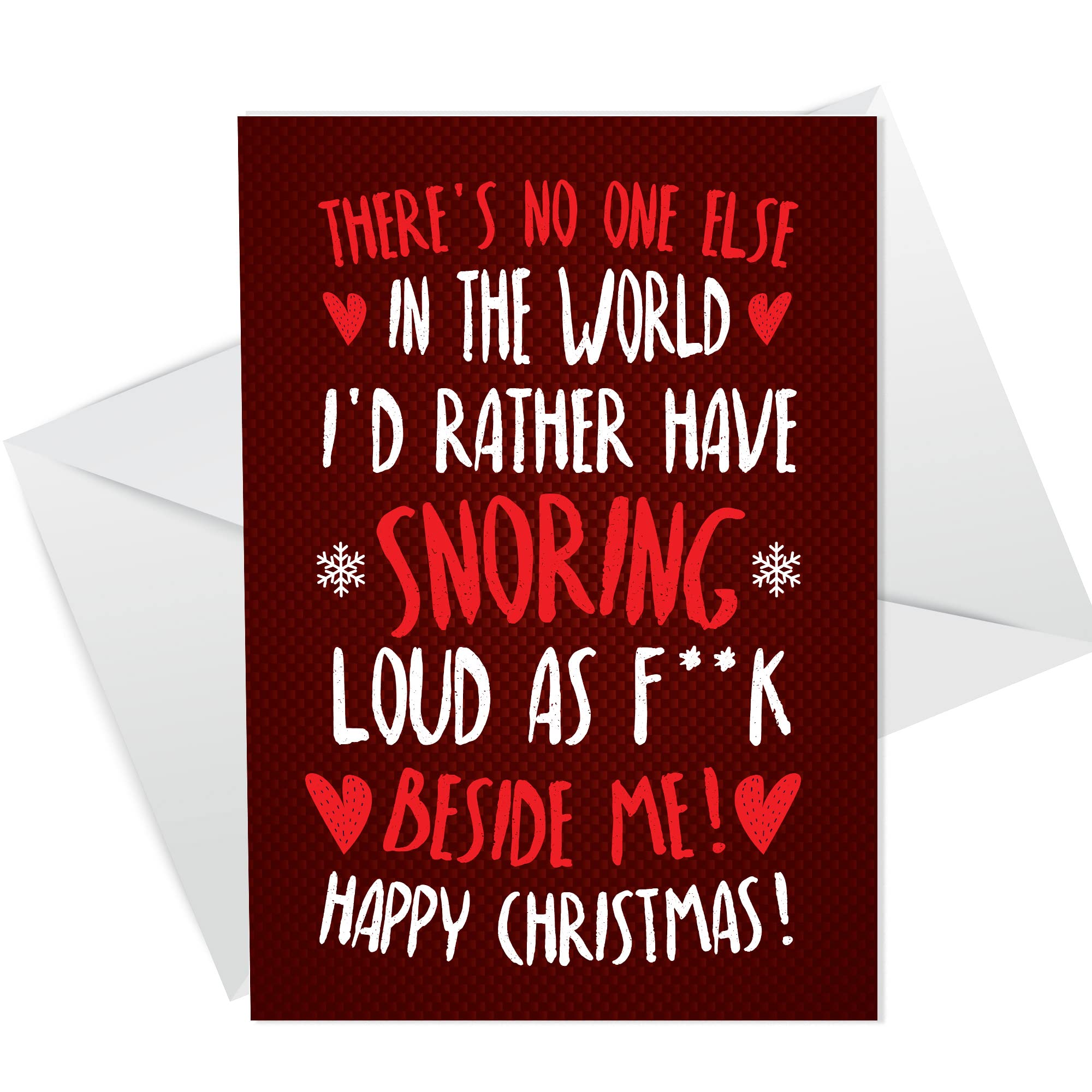RED OCEAN Funny Christmas Card For Boyfriend Husband Novelty Rude Card From Girlfriend Wife For Him Men
