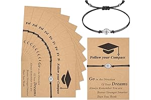 Sureio Graduation Gifts Compass Bracelets