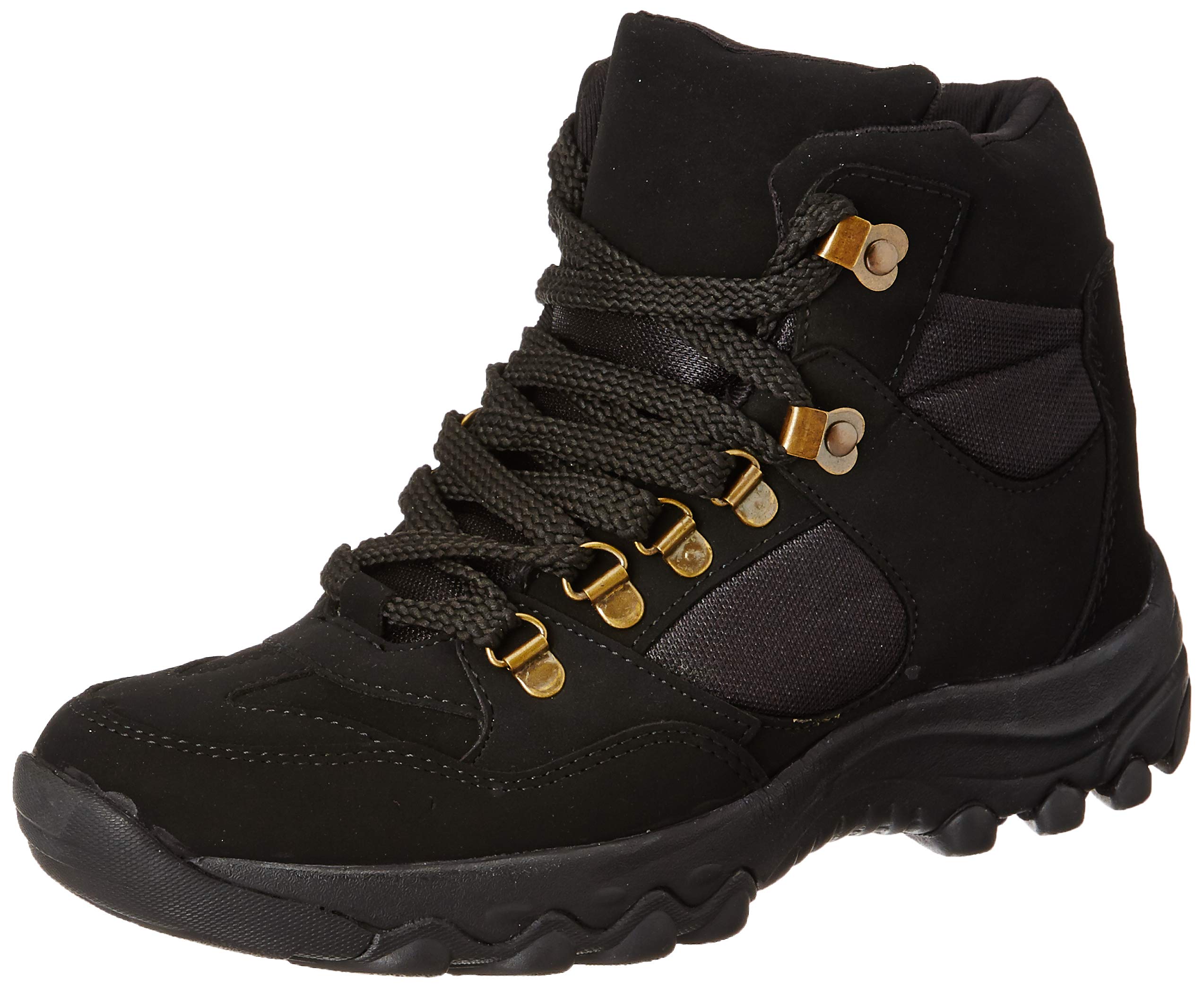 Unistar Jungle High Ankle Riding Boots for Mens Mountaineering, Hiking & Trekking | Mild Waterproof Protection with Comfortable Padded Collar Shoe (Black - Size 7) (B07VTVV4J4) Amazon Price History, Amazon Price Tracker