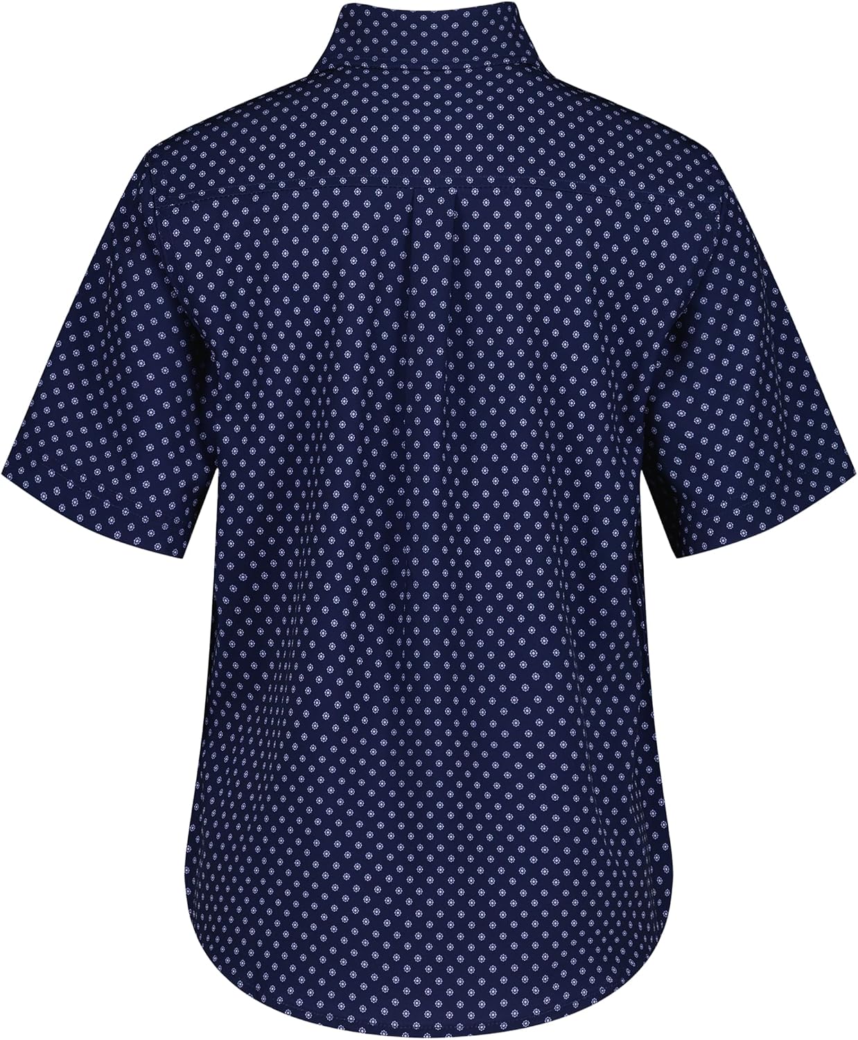 Izod Boys' Short Sleeve Button-Down Plaid Dress Shirt