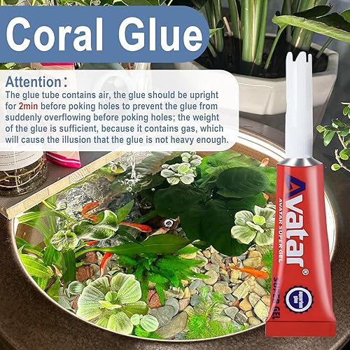 Miniatura 5 de Pegamento de acuario, 25 unidades de pegamento de acuario, acuario, plantas acuáticas, pegamento de coral, seguro y de secado rápido, pegamento de