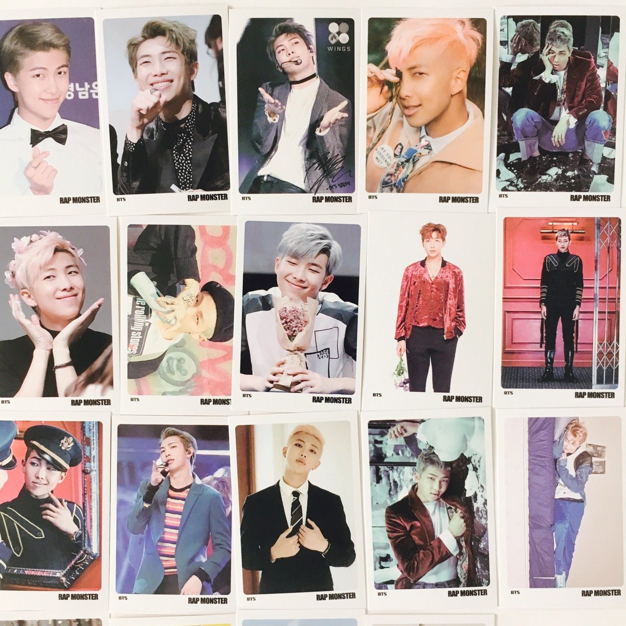 Amazon.com: BTS RAP MONSTER Solo Photocards 56pcs : Clothing