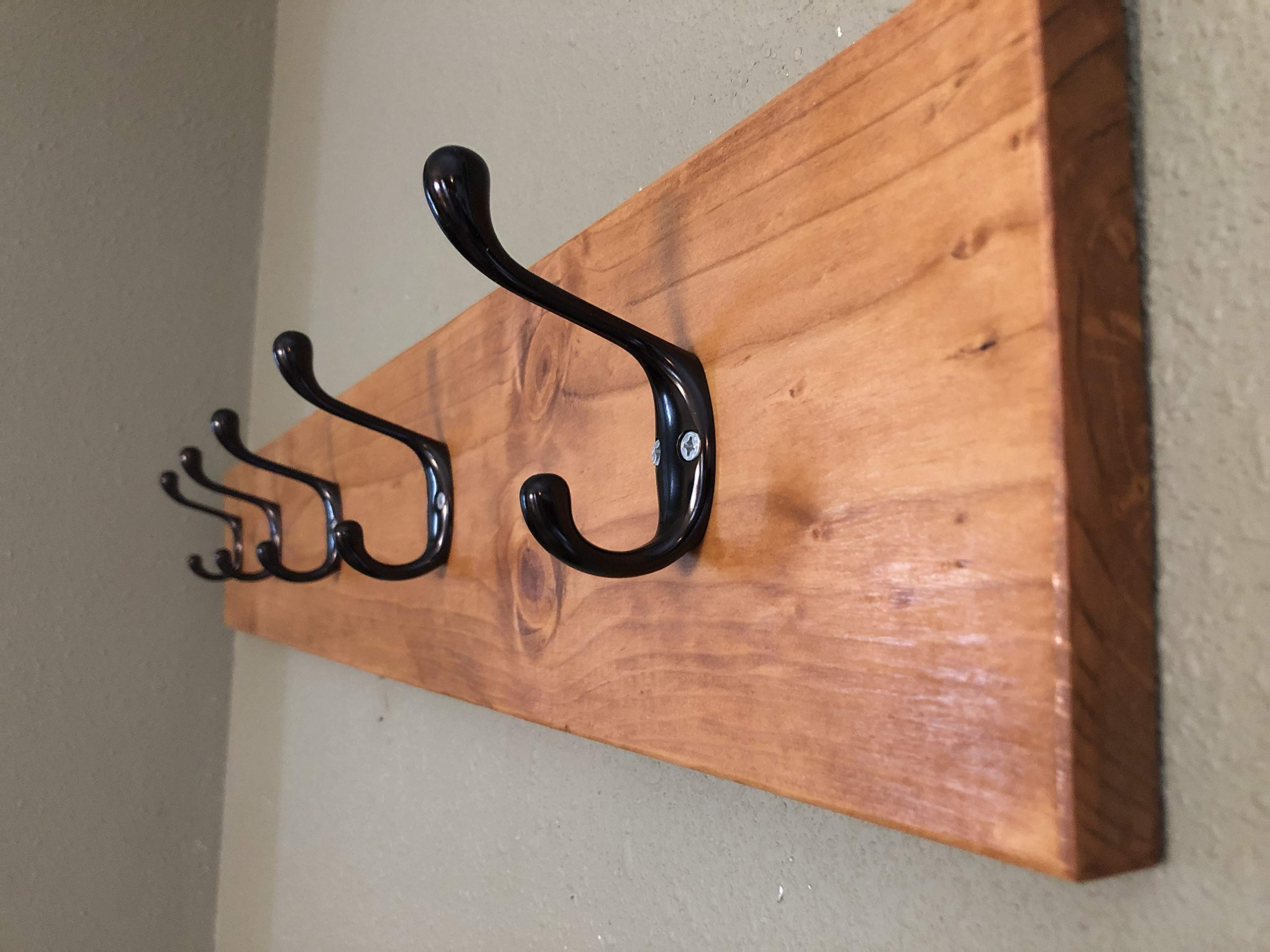 Generic36" Coat and Hat Rack with 5 hooks