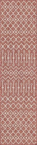 Vista 626 de Unique Loom Alfombra Colección enrejado Marroquí Celosía Transicional Interior y Exterior, Polipropileno Gris carbón/natural