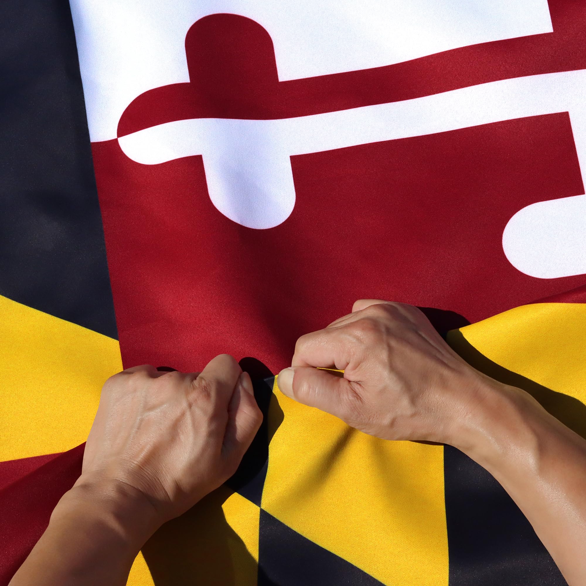 Bandera de Maryland de 3 capas Anley para exterior jardín casa 3x5