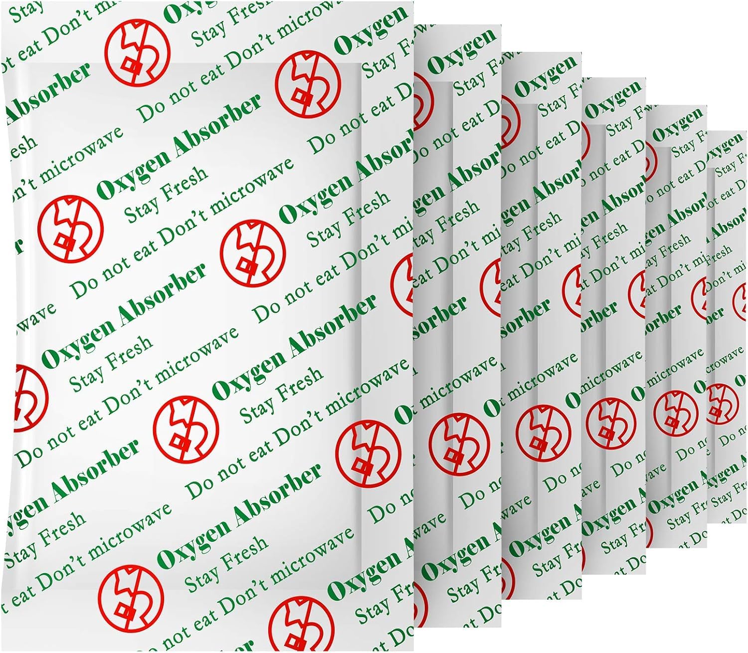 MakMeFre 500CC(50-Pack) Food Grade Oxygen Absorbers Packets for Home Made Jerky and Long Term Food Storage,With Oxygen Indicator In Vacuum Bag and 3 times Oxygen Absorption Capacity