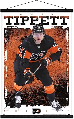 Miniatura 8 de Trends International NHL Philadelphia Flyers - Póster de pared Owen Tippett 23, 22.37 x 34.00 pulgadas, paquete de impresión premium y colgador