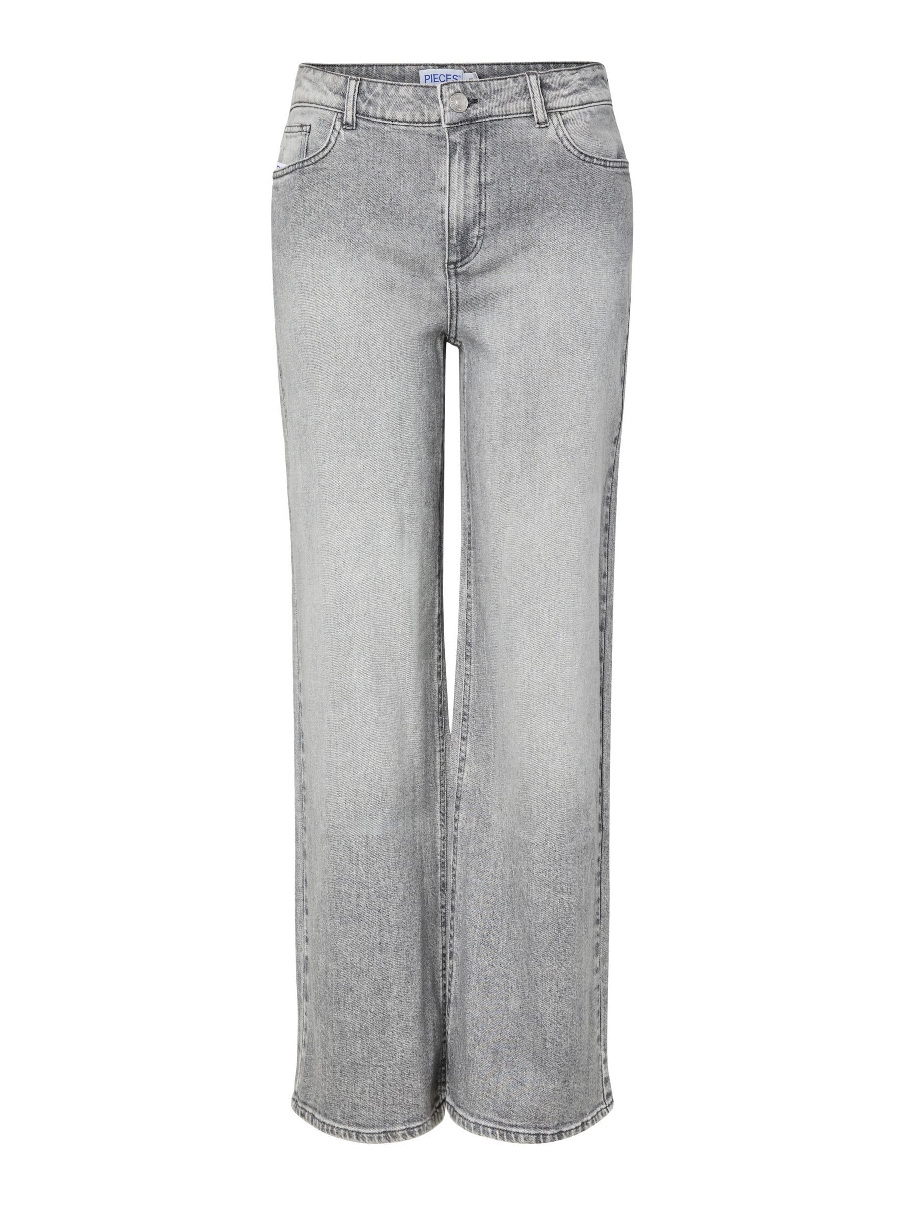 Pieces Damen Pcsilke Mw Wide Jeans Mg Noos Bc Pieces Female Wide Fit Jeans Pcsilke