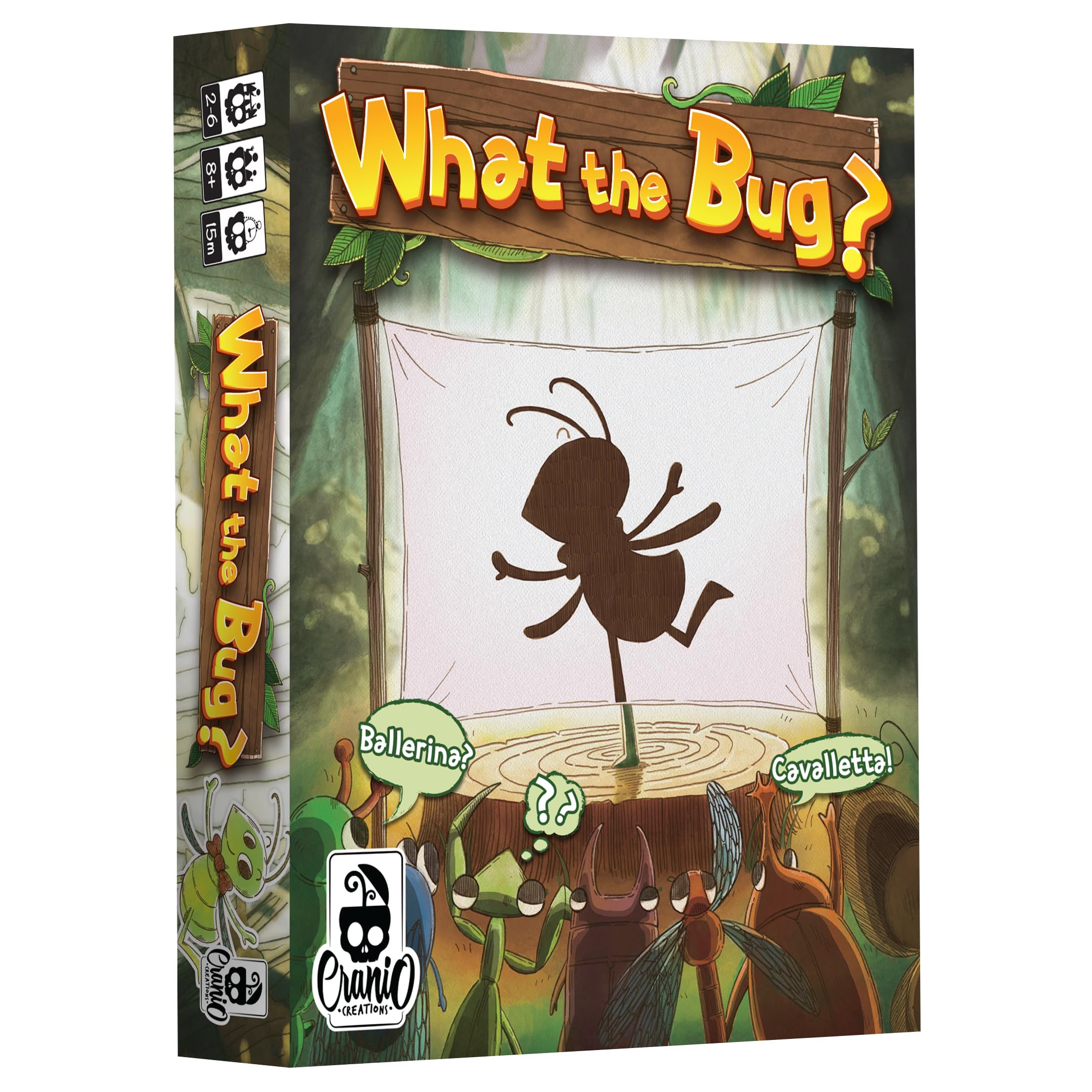 Cranio Creations - What the Bug?, A Party Game for Insects and Imitation Experts, Italian Edition