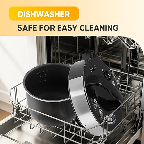 Miniatura 4 de HealSmart Olla a presión eléctrica múltiple 12 en 1, olla a presión antiadherente de acero inoxidable de 6 cuartos de galón para yogur, olla de