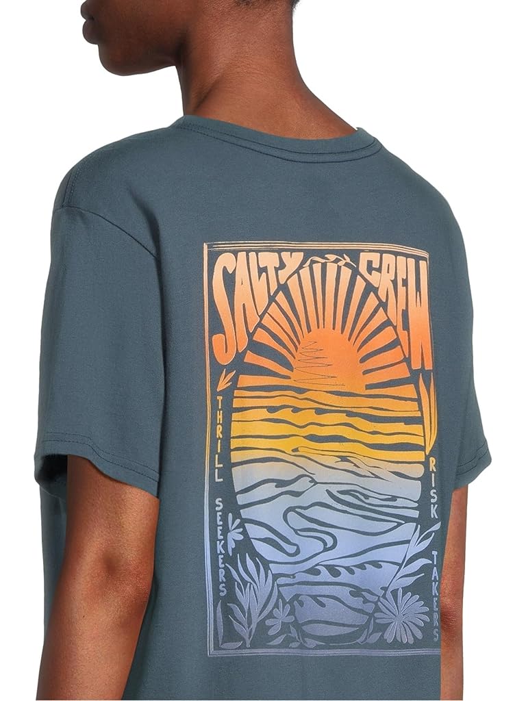 Blue Salty Crew Posted Boyfriend Tee