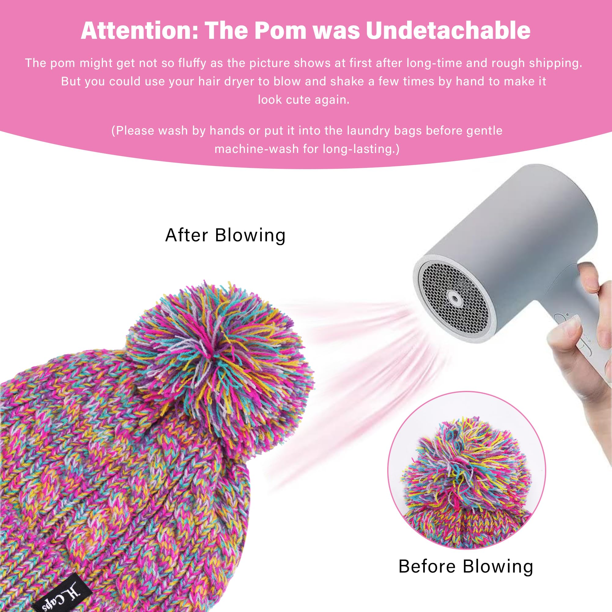 Enfant Fille Garçons Hiver Chapeau Bonnet Echarpe Écran Tactile Gants Set 3-6-12 Ans Tricot Pom Bonnets Casquette Cache Cou Gant Cadeaux pour Filles Garçons