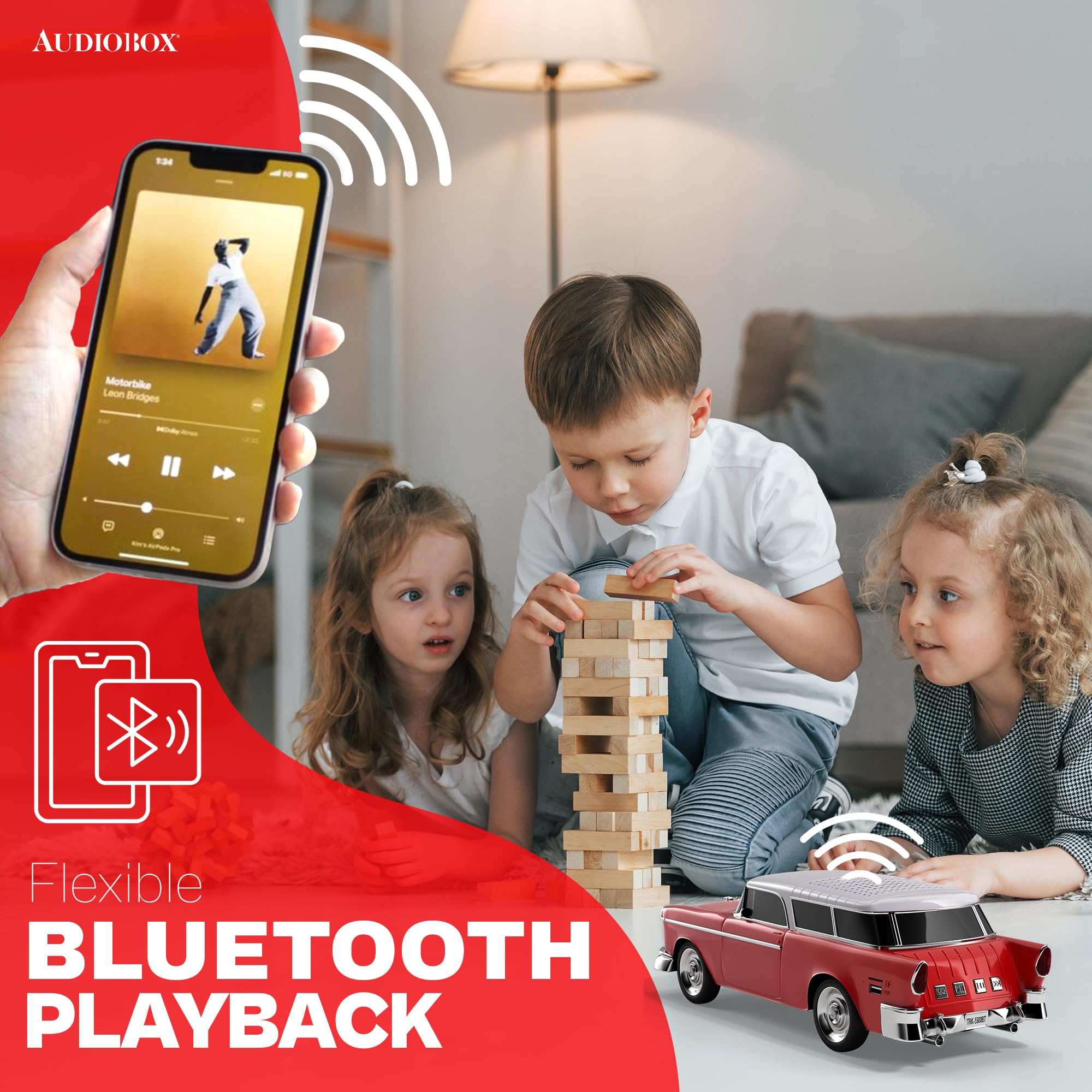 Amazon.com: Audiobox Bluetooth Car Speaker – 1955 Bel Air Inspired
