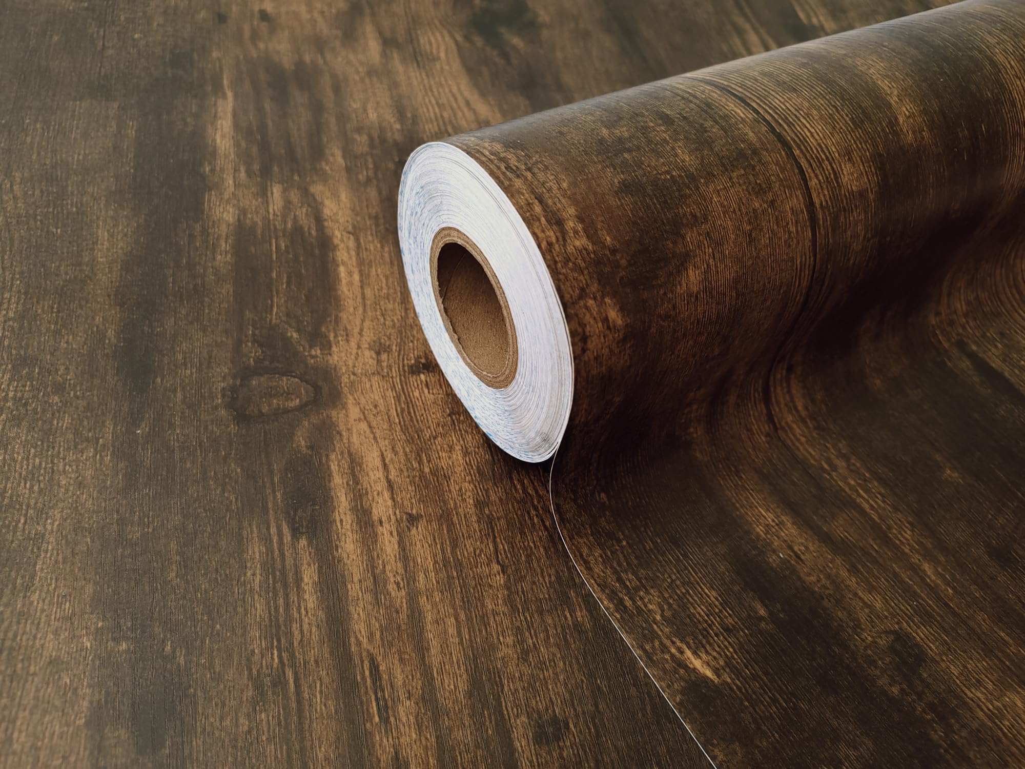 Extra Strong Laminated Self-Adhesive Wooden Film Nut Seat – Adhesive Film Furniture Film Decorative Film – Door Film Kitchen Film Cabinet Film Table Film 90 cm × 210 cm