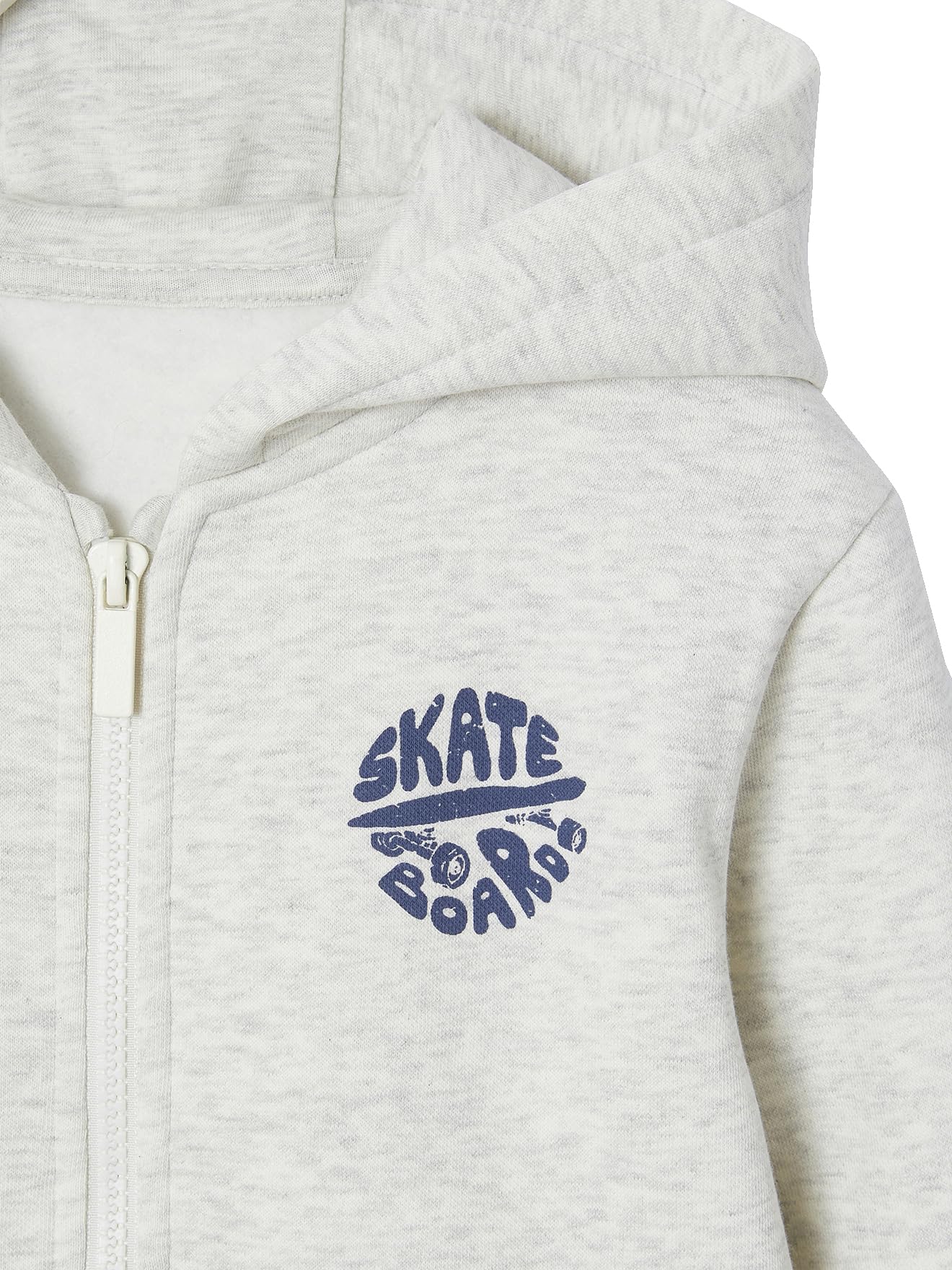 Vertbaudet Jungen Kapuzensweatjacke Basic mit Recycling-Polyester