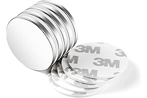 Neosmuk Rare Earth Magnetic Wall Stickers: Super Strong Adhesive Magnets for Crafts,...