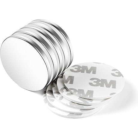 Neosmuk Rare Earth Magnetic Wall Stickers: Super Strong Adhesive Magnets for Crafts,...