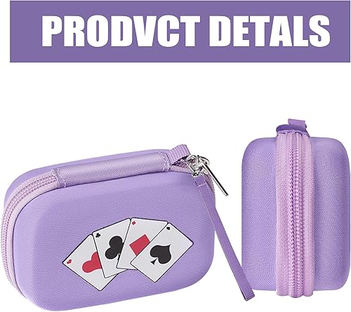 Miniatura 4 de Estuche de viaje rígido de portabilidad compatible con set Enterprises FiveCrowns juego de cartas, organizador de funda protectora (no incluye