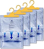 Vista 6 de Dry & Dry Paquete de 4 absorbentes de humedad prémium para el hogar, sótano y dormitorio, deshumidificadores pequeños