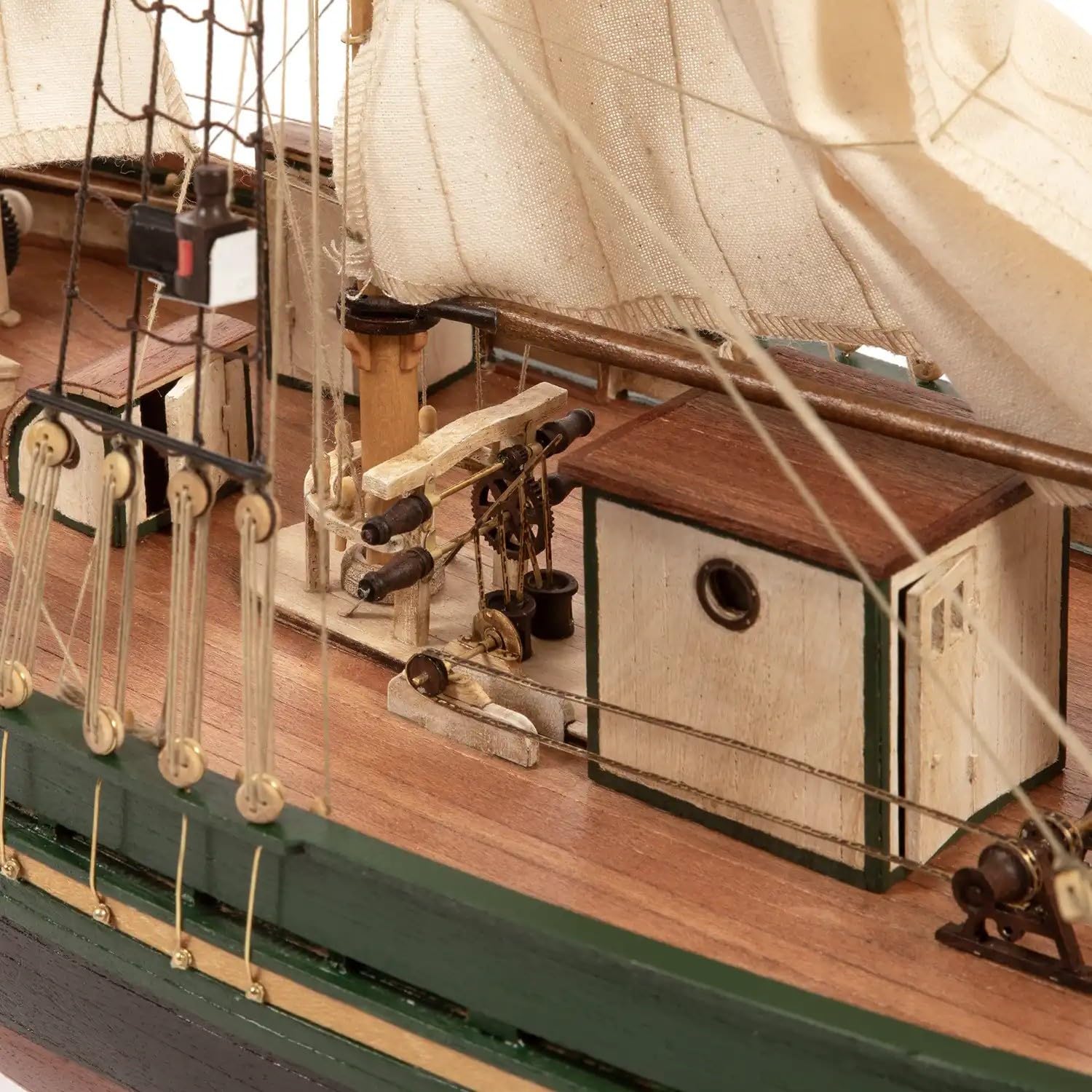 Occre Gjøa 12016 Modellbausatz Schiff aus Holz, Maßstab 1:45, Segel inklusive, Kit aus Holz und Metall zum Bauen, 725 x 665 x 295 mm