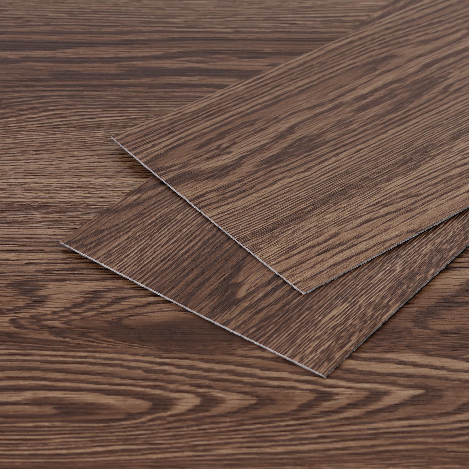 36-Pack 54 Sq.ft Peel and Stick Floor Tiles,Self-Adhesive Vinyl Flooring Wood Plank,DIY Deep Wood Grain Waterproof for Bedroom, Kitchen, Living Room Home Decor