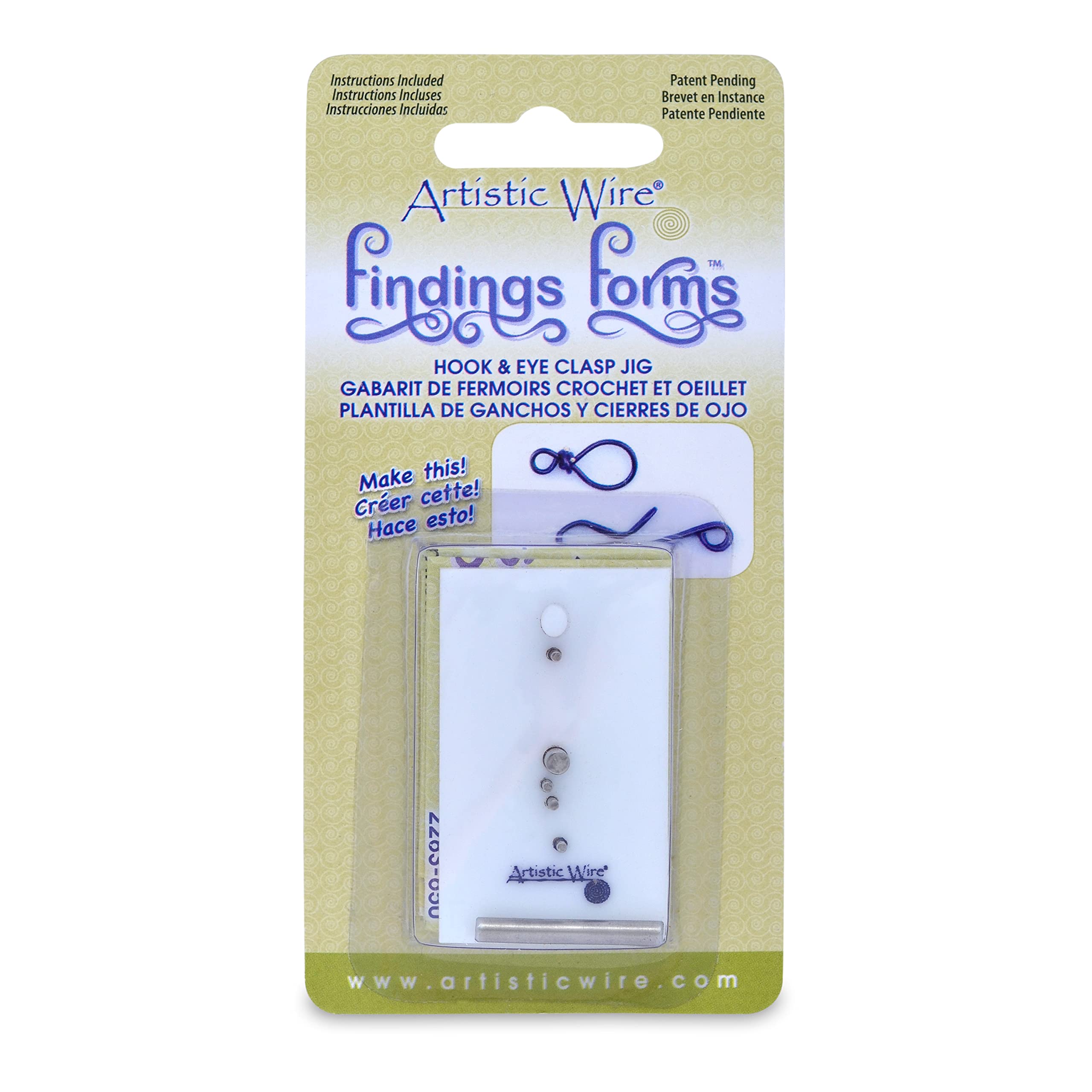 Artistic Wire Findings Forms, Hook & Eye Jig, 1 pc