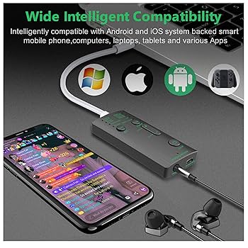 携帯 ボイスチェンジャー Qiilu外付けサウンドカードポータブルミニボイス Amazon | 携帯 ボイスチェンジャー Qiilu外付けサウンドカード