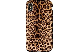 iPhone X/XS Cheetah Animal Print Clear Back Case